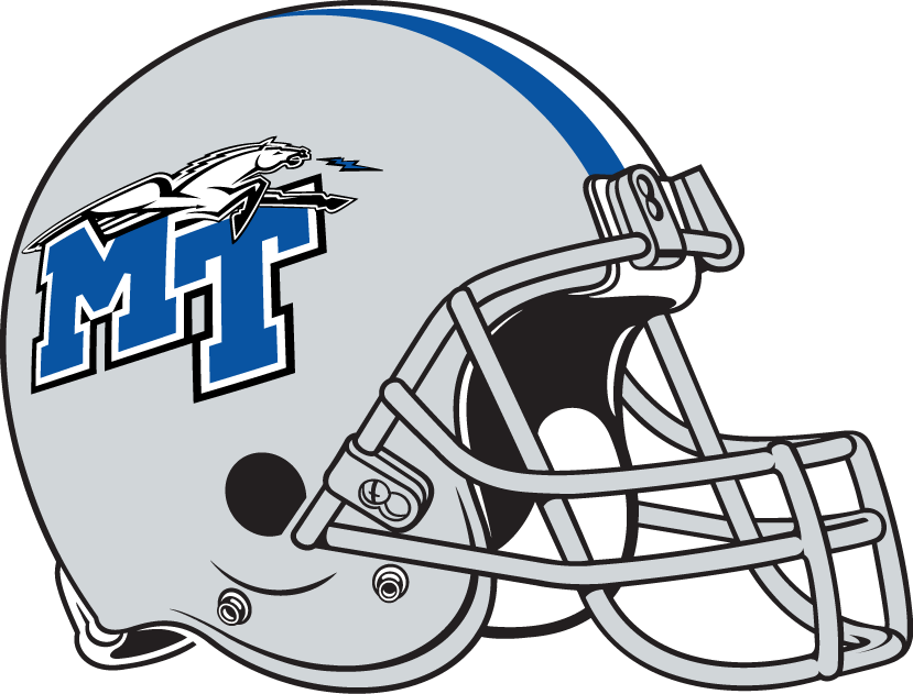 Middle Tennessee Blue Raiders 1998-Pres Helmet Logo diy iron on heat transfer